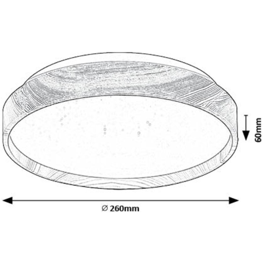 Rabalux - LED-kattovalaisin LED/12W/230V 3000K halkaisija 26 cm